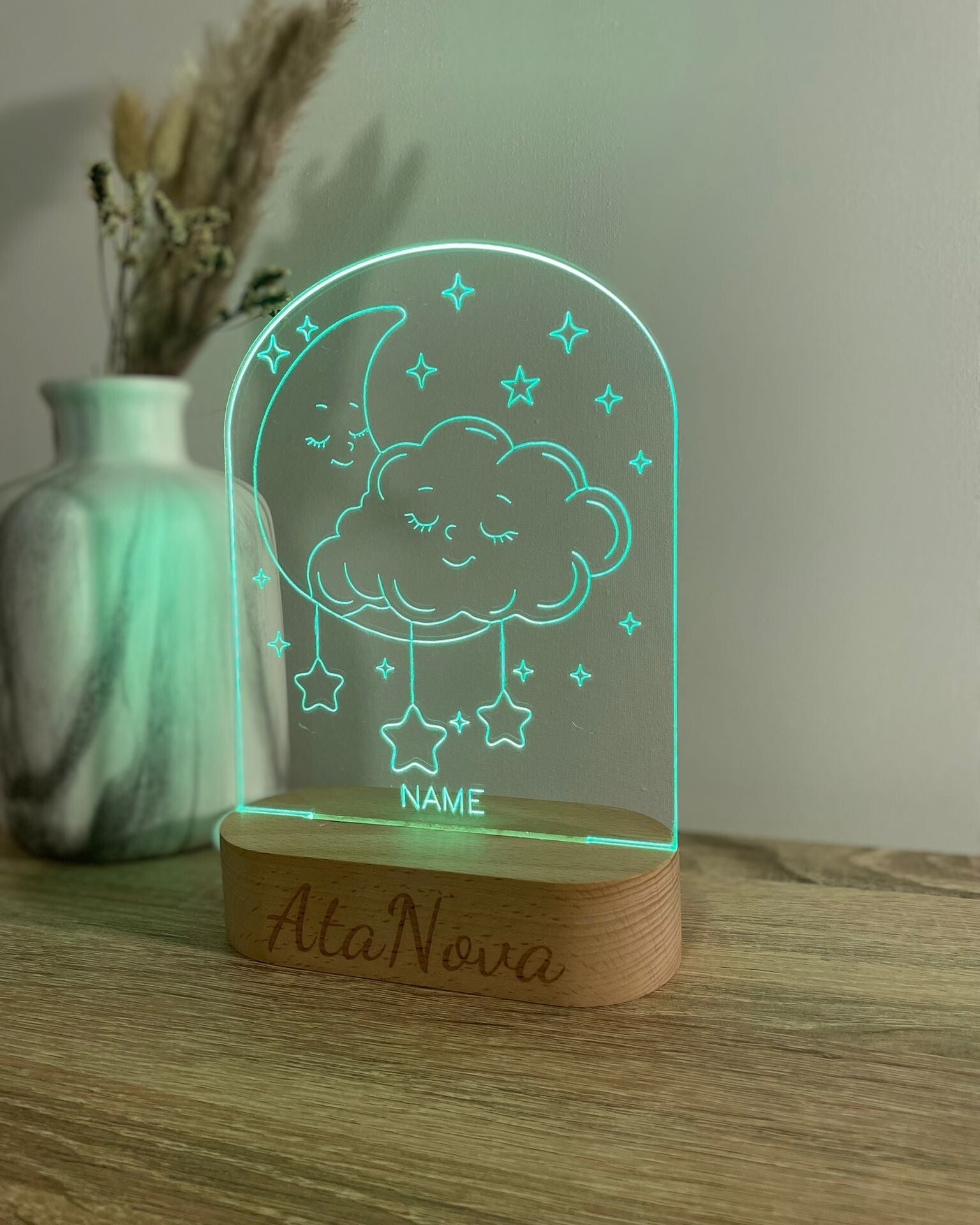 Cadeau voor Meisjes — Unicorn Lamp, Maan Lamp en Meer met Naam