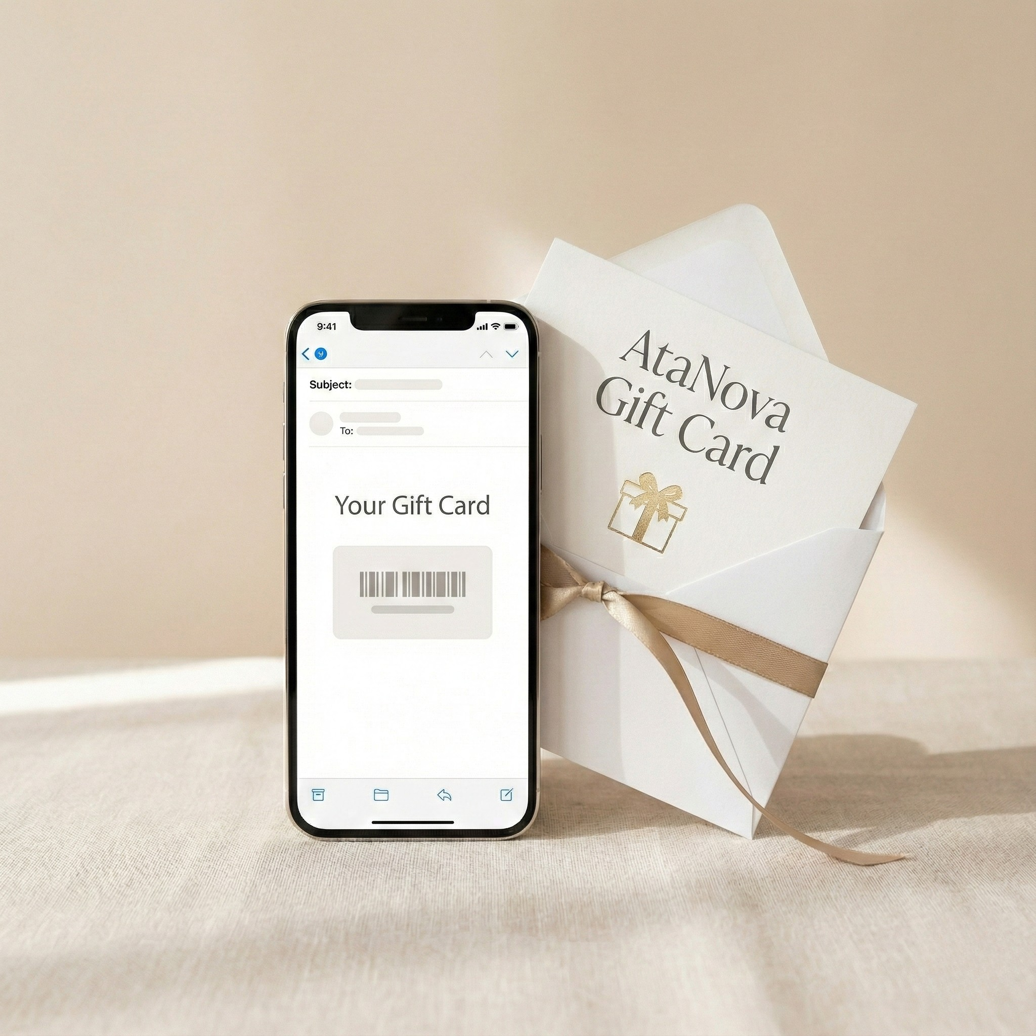AtaNova cadeaubon als alternatief voor zelf een product kiezen