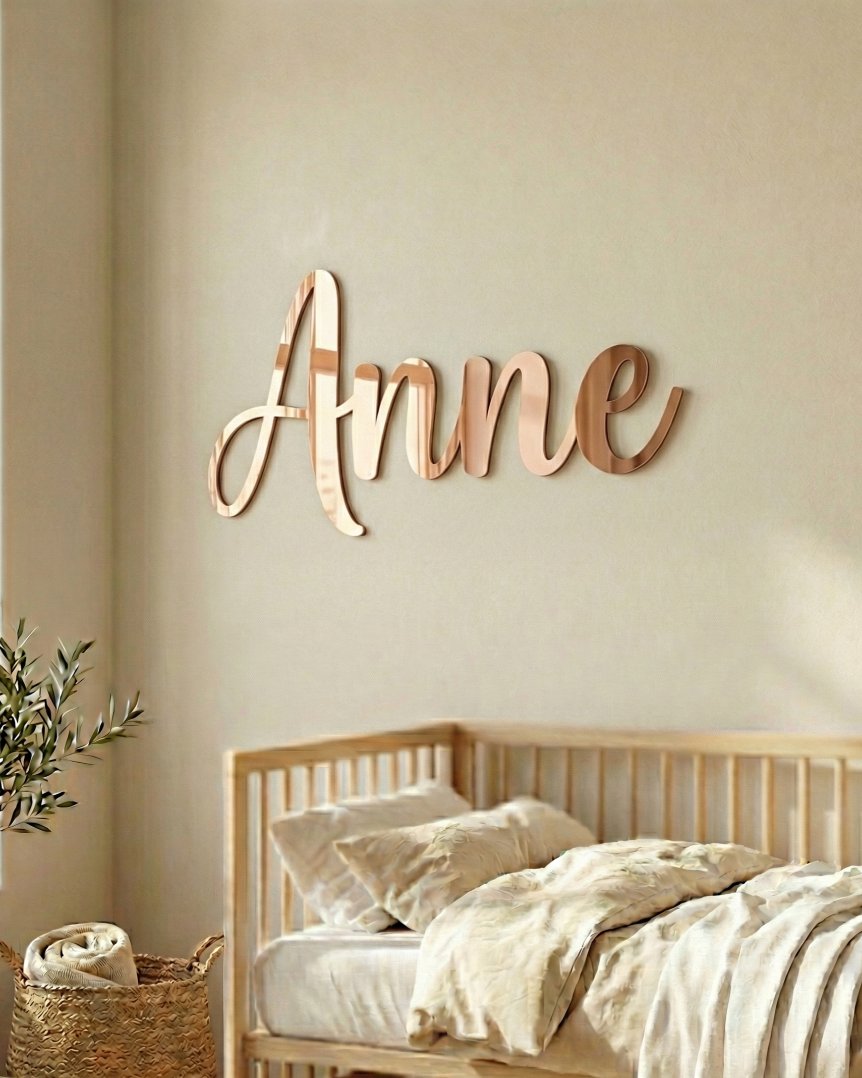 Kinderzimmer-Namensschild — Holz & Acryl