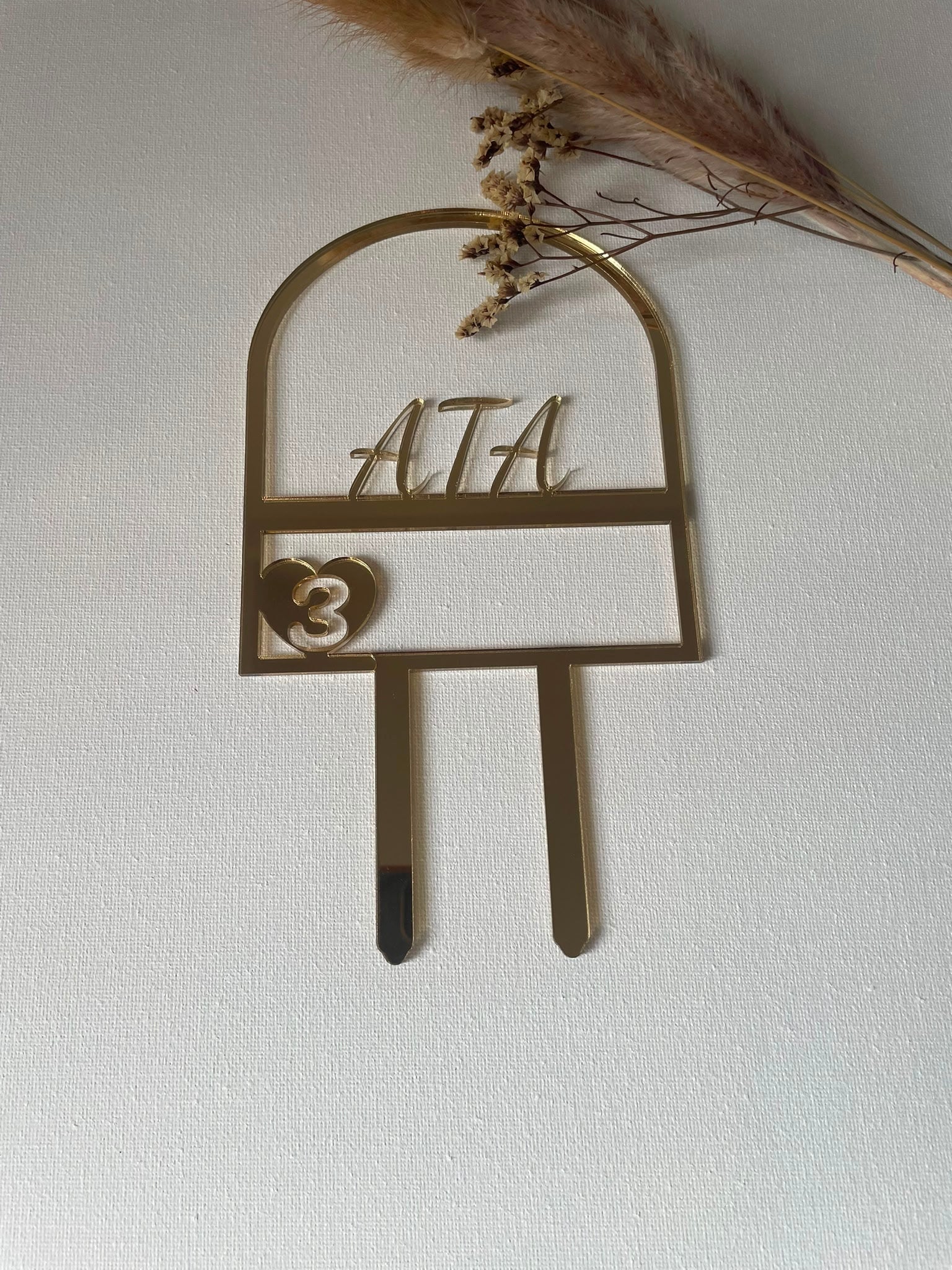 Personalised Cake Topper — Custom Text
