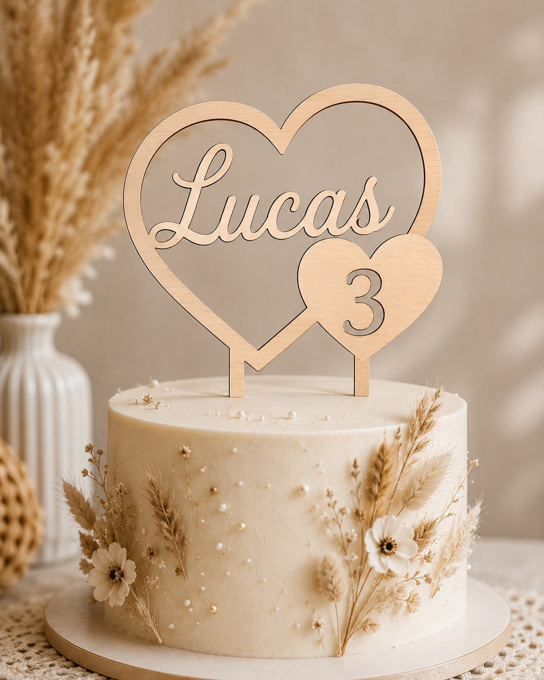 Personalised Cake Topper — Custom Text