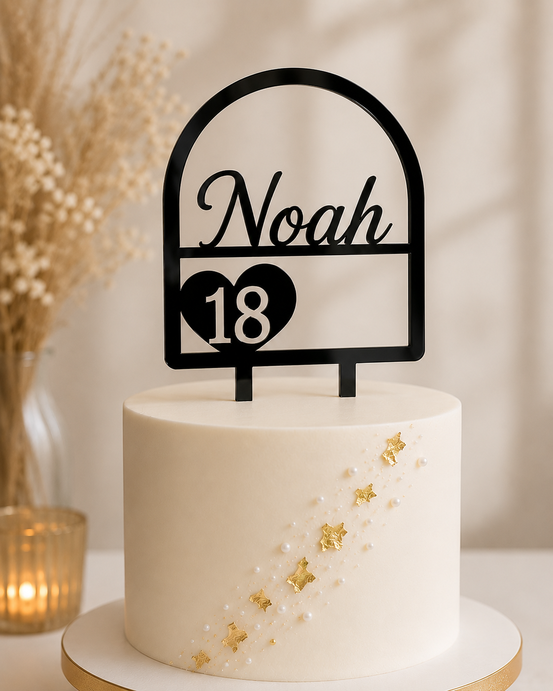 Personalised Cake Topper — Custom Text