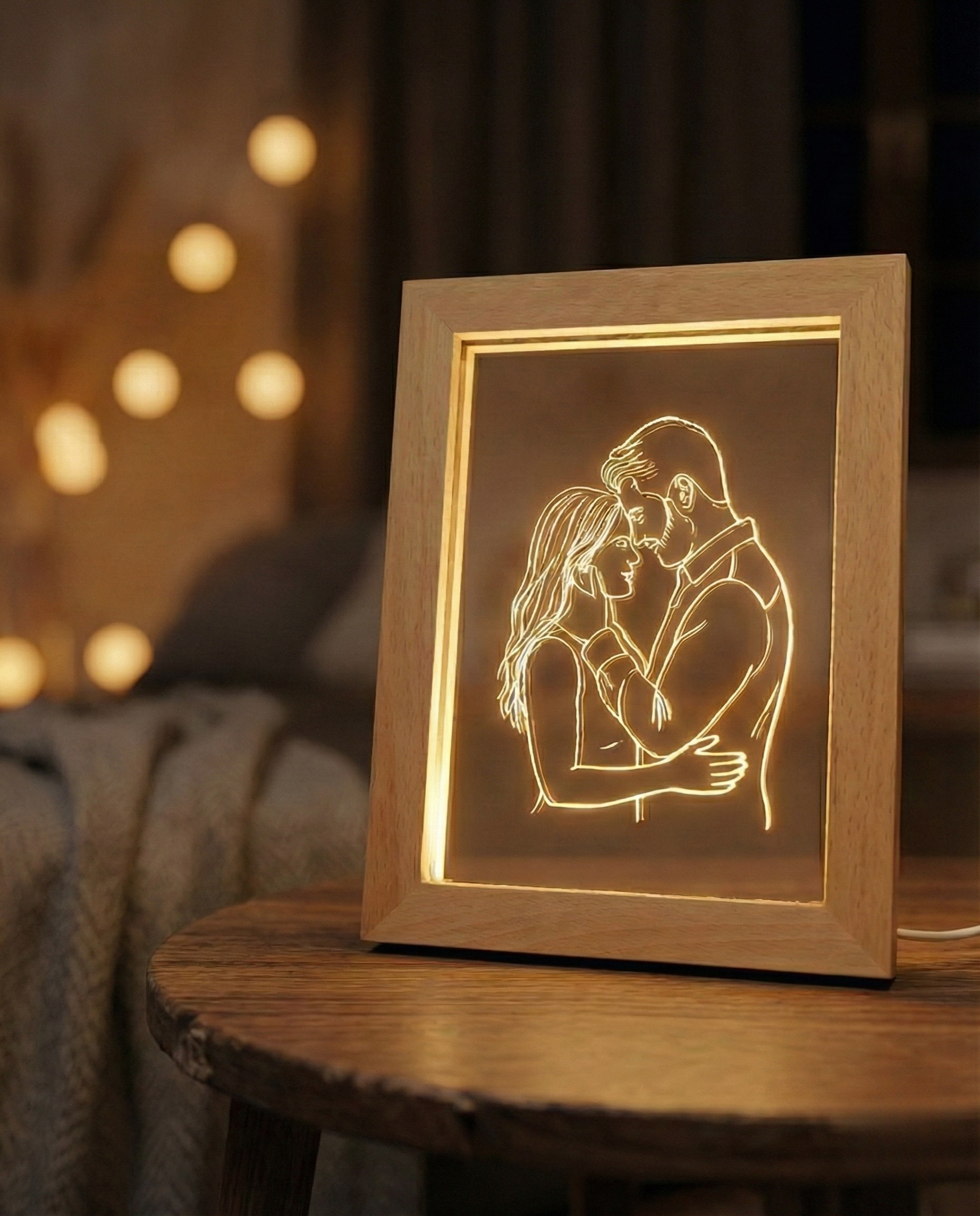 StoryFrame™ — Framed Line Art Lamp