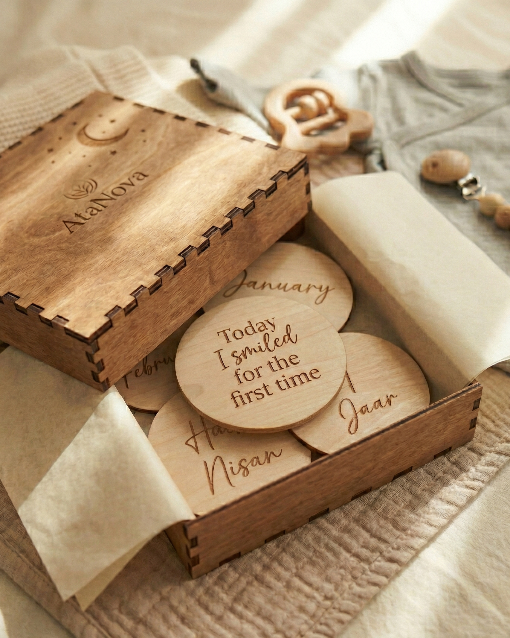 Disques d'étape pour bébé — Ensemble de 12