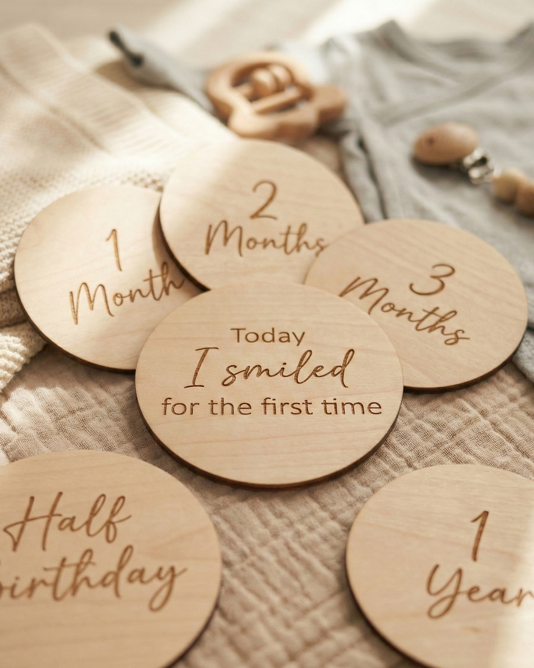 Disques d'étape pour bébé — Ensemble de 12