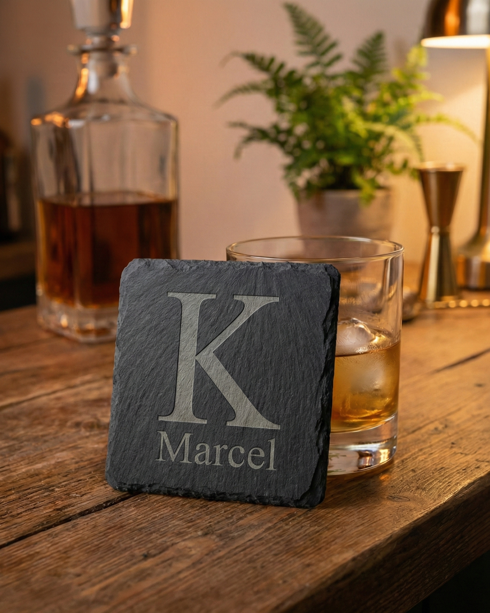 Personalised Slate Coaster Set