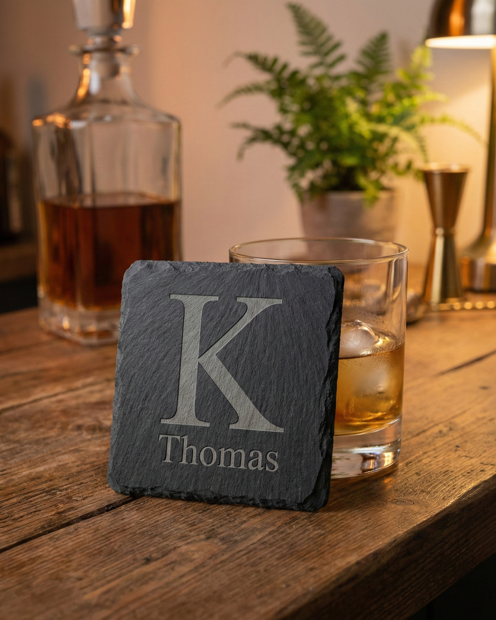 Personalised Slate Coaster Set